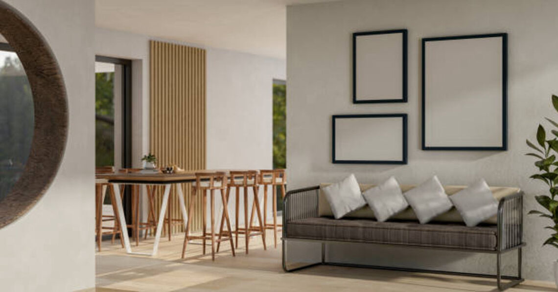 Sofa Table with Stools